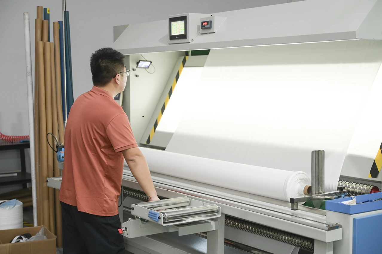 Quality Inspection of Warp-Knit nylon elastic fabric Quality Inspection of Warp-Knit nylon elastic fabric